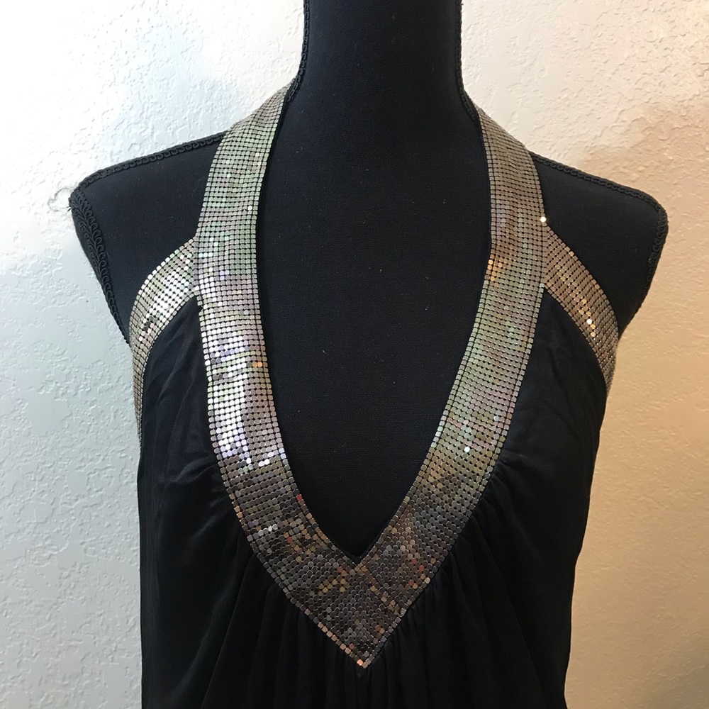 BCBGMaxazria Halter Dress SZ M - Picture 6 of 7